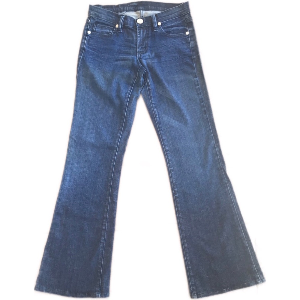 BCBG MaxAzria Jean low rise flared bottom jeans